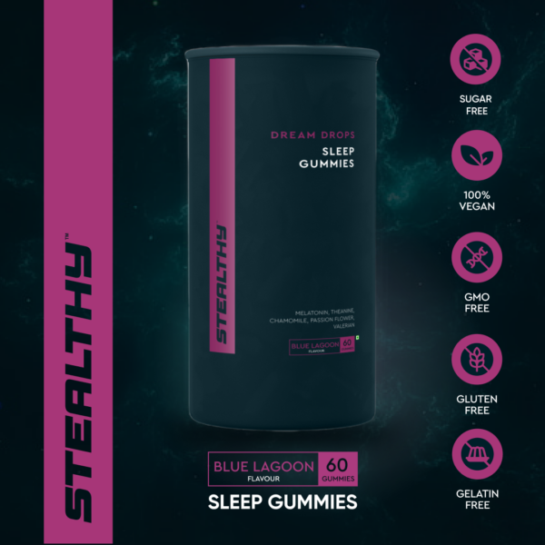 Melatonin, Chamomile & Theanine Gummies for Deep Sleep & Relaxation