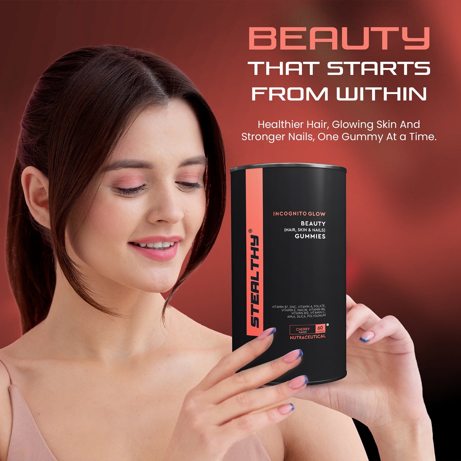 Beauty Gummies - Make Your Skin Glow, Hair Stronger, And Nails Healthier 