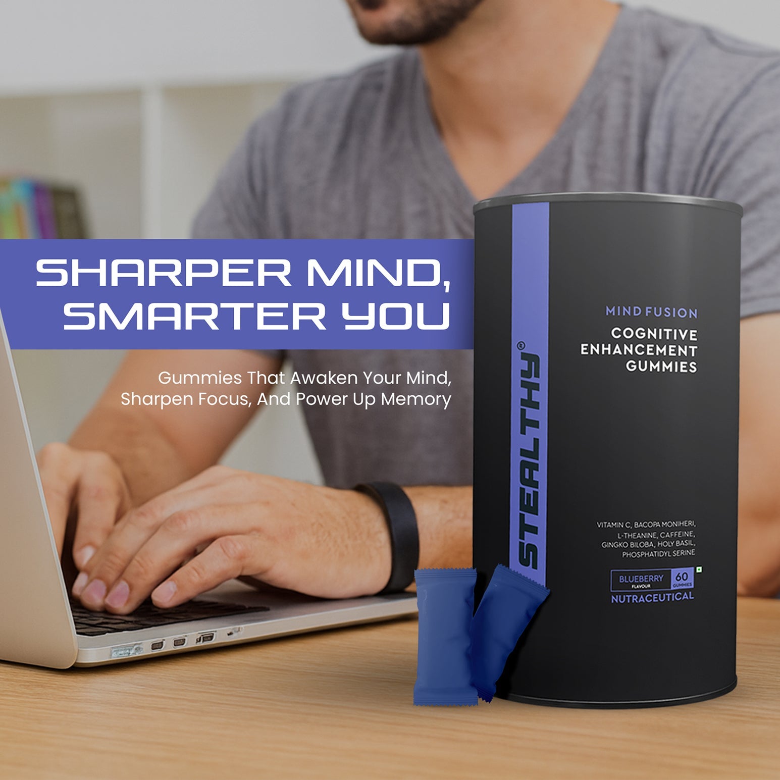 Neuro Energy, Focus Enhancer Gummies 